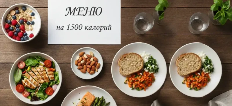 Меню на 1500 калорий в день