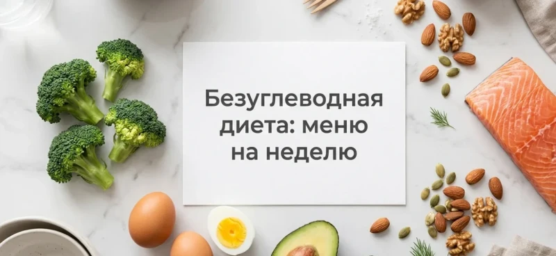 Безуглеводная диета меню на неделю — что можно и что нельзя
